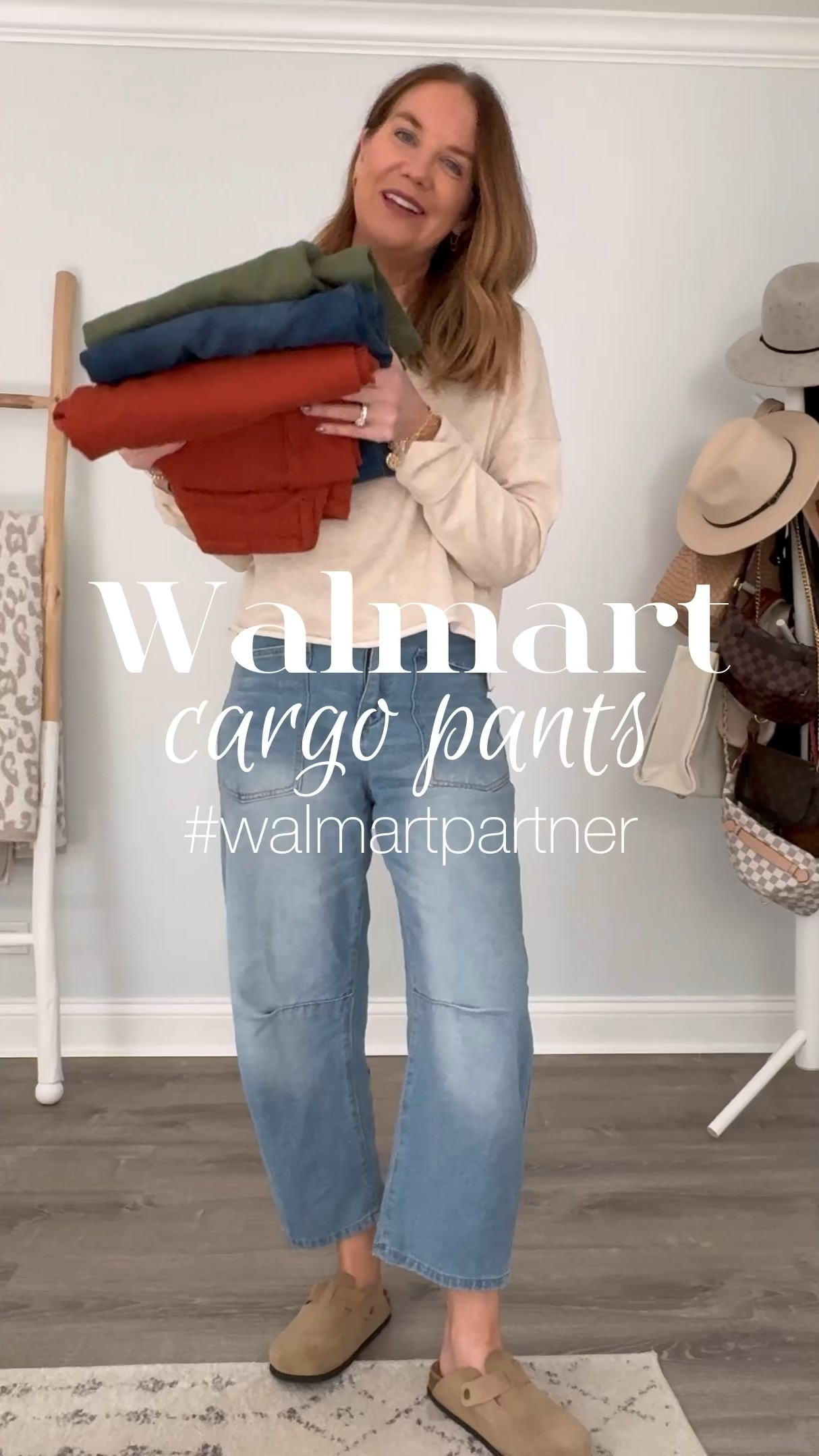 Life changing! No exaggeration. Under $25 cargos from @walmartfashion that you’ll want to add to 🛒 asap! #walmartpartner #walmartfashion 
Just say CARGO in the c0mments and I’ll send the 🔗s your way! For reference, I’m 5’7” and  about 135lbs and I’m wearing the 4 regular.

Walmart outfit, Walmart haul, outfit try on, fall outfit, how to style, comfy and cute, mom ootd, timeless classic style, middle age fashion, over 40 fashion, cargo pants, fall trends 