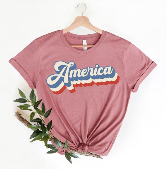 Retro America T-shirt Vintage America Shirt Retro 4th of | Etsy | Etsy (US)