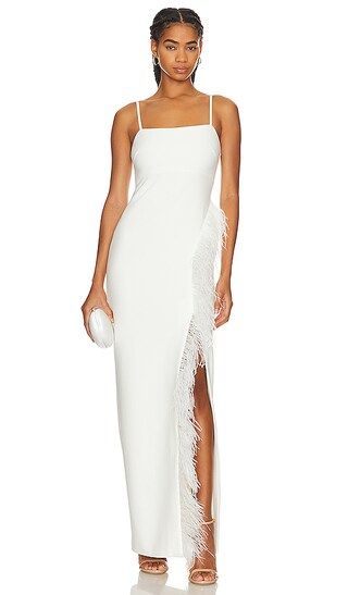 Nelly Gown in White | Revolve Clothing (Global)