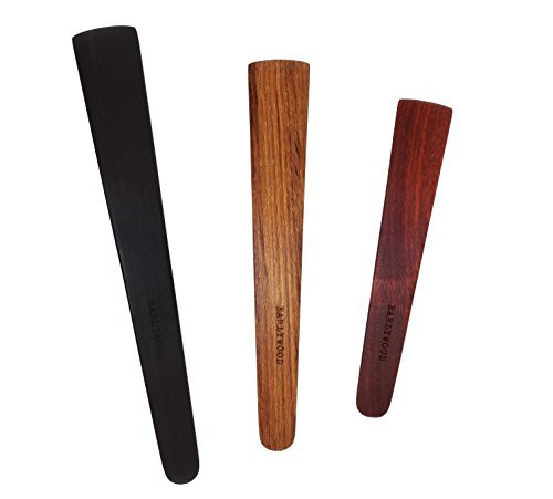 3-Piece Wood Kitchen Utensil Set: 3 Thin Wood Cooking Spatulas. Multipurpose wooden spatula set, great for flipping, sauteing, tasting, stirring. Handmade Wooden Utensils Set, Made in USA - EJB | Amazon (US)