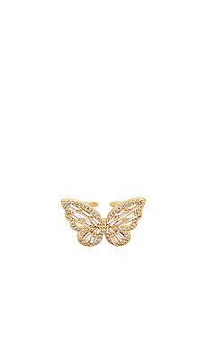 BRACHA Mini Iced Out Butterfly Ring in Gold from Revolve.com | Revolve Clothing (Global)