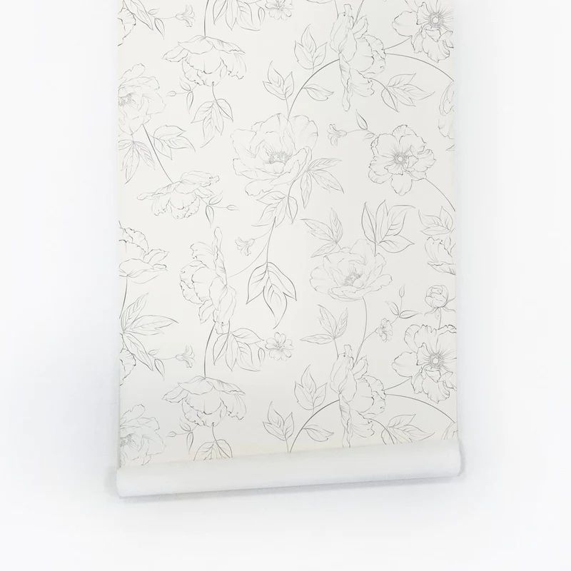 Subtle Floral Wallpaper | Project Nursery
