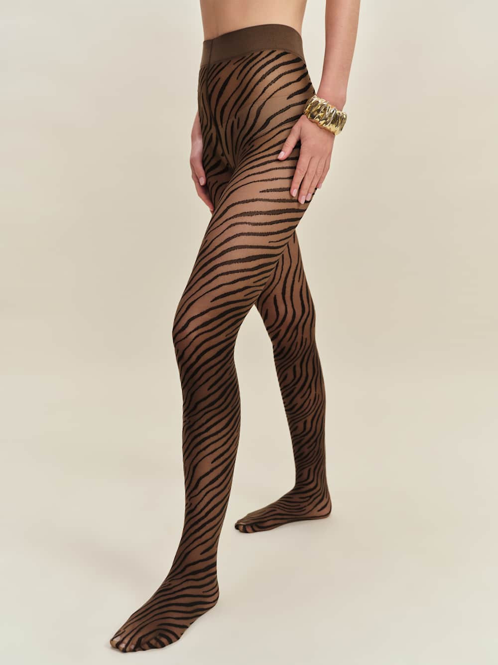 Swedish Stockings Zadie Zebra Tights | Reformation (Global)