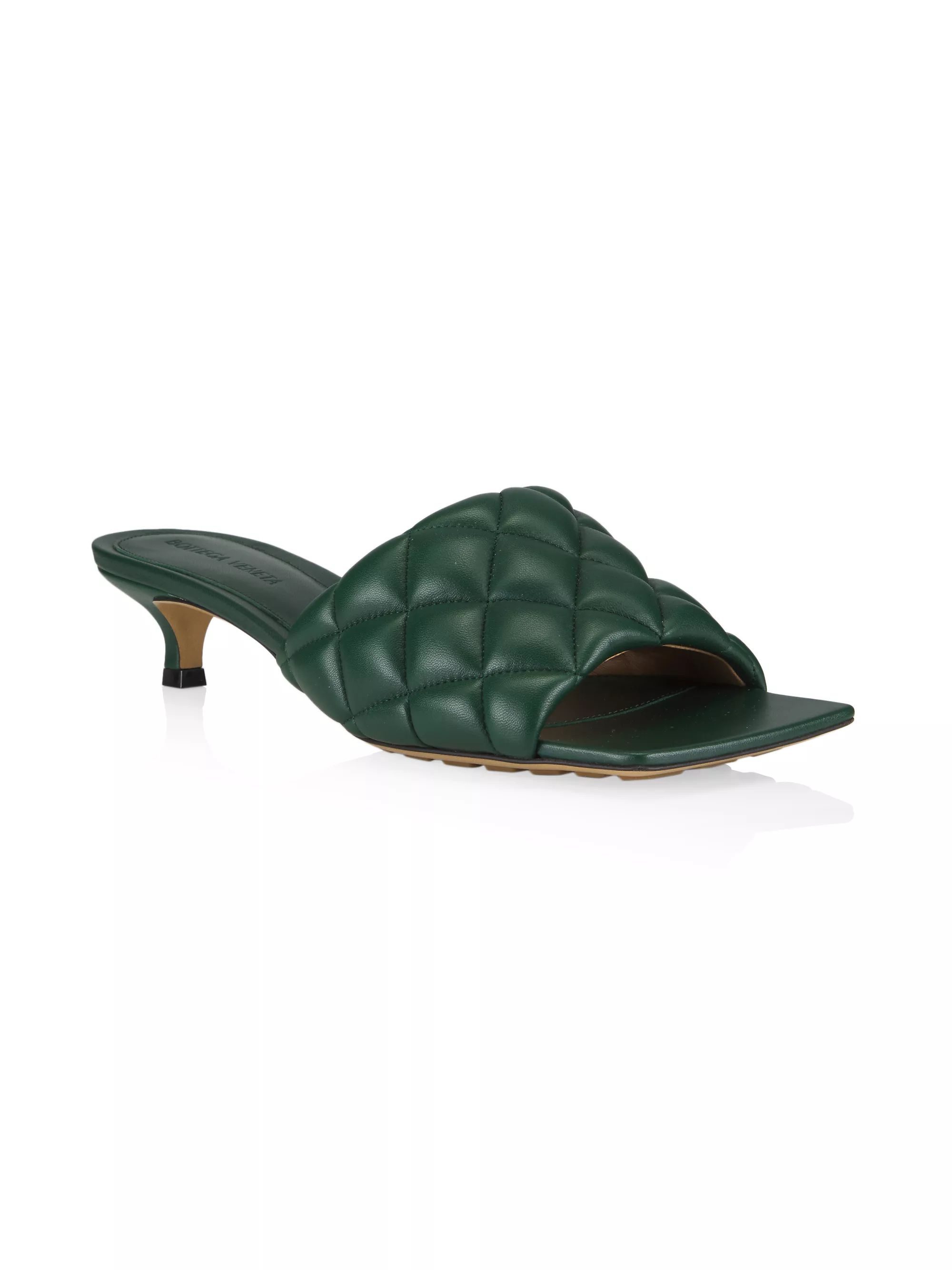 Padded Quilted Leather Mules | Saks Fifth Avenue