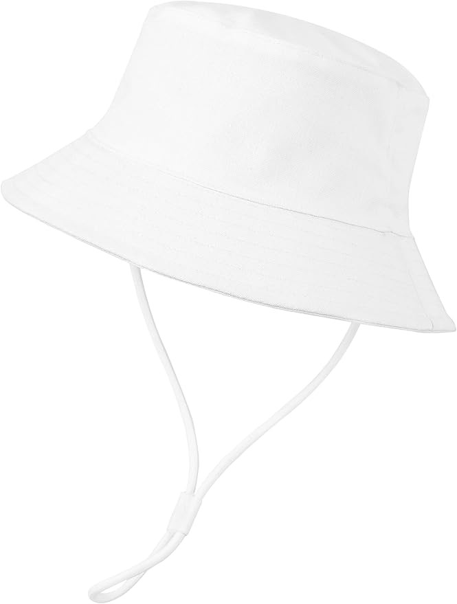 Baby Boy Sun Hat Toddler Summer Bucket Beach Hats for Girls Sun Protection UPF 50+ Cotton Linen | Amazon (US)