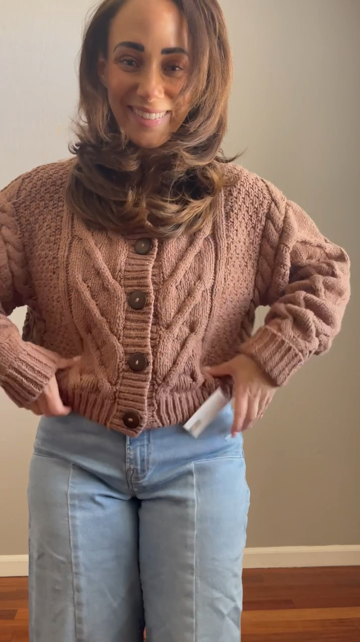 Nordstrom Anniversary Sale try on - size down in the FP Bonfire cardigan and clearly the Good American wide leg jeans need to size down too. Boots run tts


#LTKFindsUnder100 #LTKMidsize #LTKxNSale