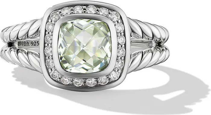 Petite Albion® Diamond Halo Cushion Ring | Nordstrom