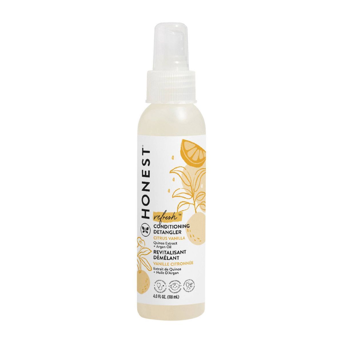 The Honest Company Refresh Conditioning Detangler - Citrus Vanilla - 4 fl oz | Target