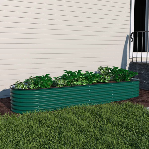Heise 9 In 1 Modular Galvanized Steel Raised Garden Bed | Wayfair North America