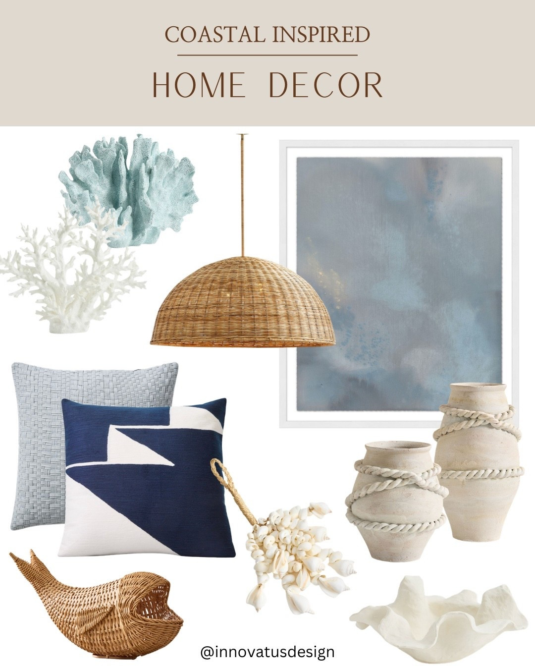 Coastal Inspired Decor for a classic yet elevated look in the home! We love the calming nature of these pieces. Which one is your favorite?! 🐚

#LTKSeasonal #LTKdayinmylife #LTKHome