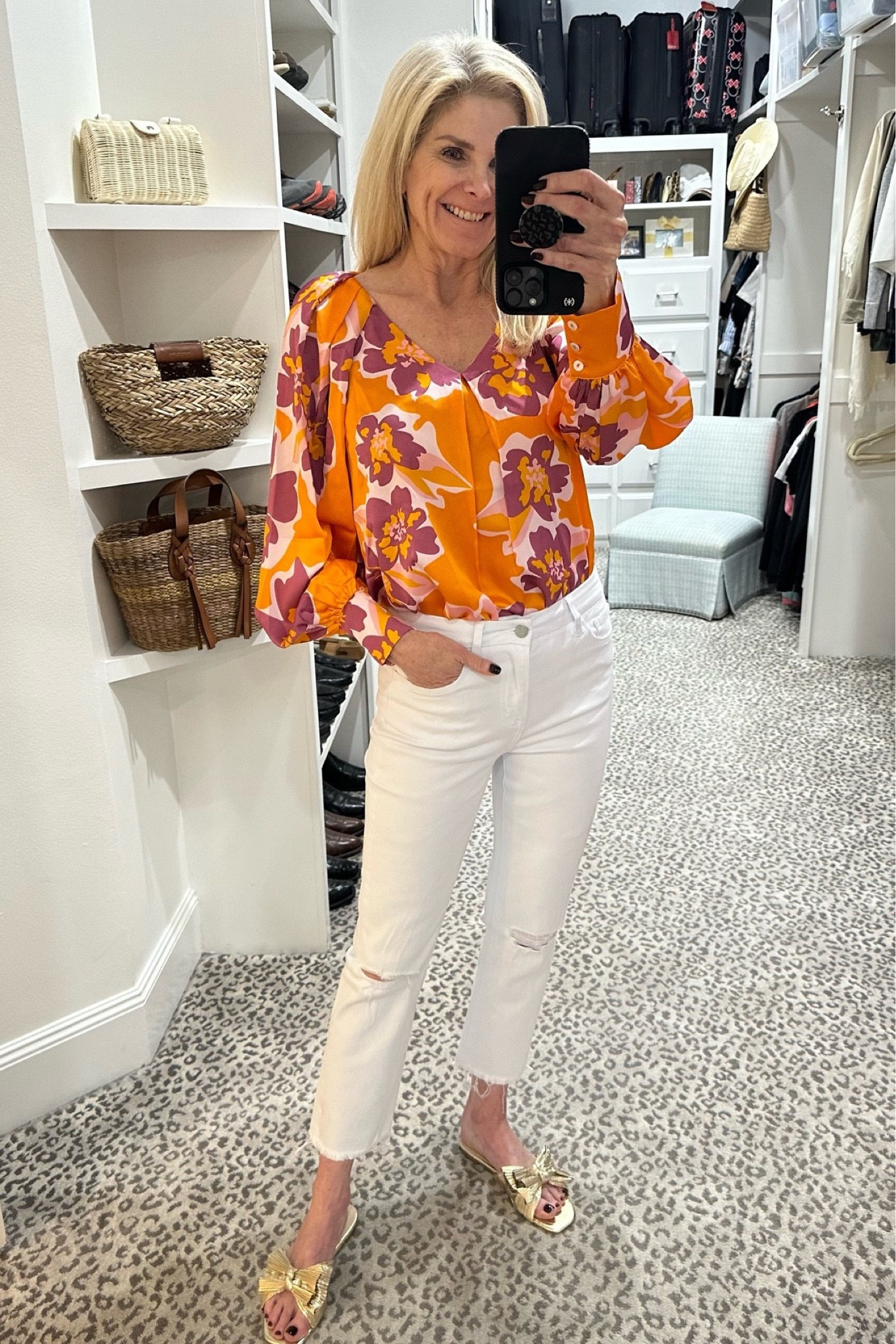 Cute spring top! Great for dinner or vacation  Size S. Jeans size 27. 

#LTKSeasonal #LTKunder100 #LTKstyletip