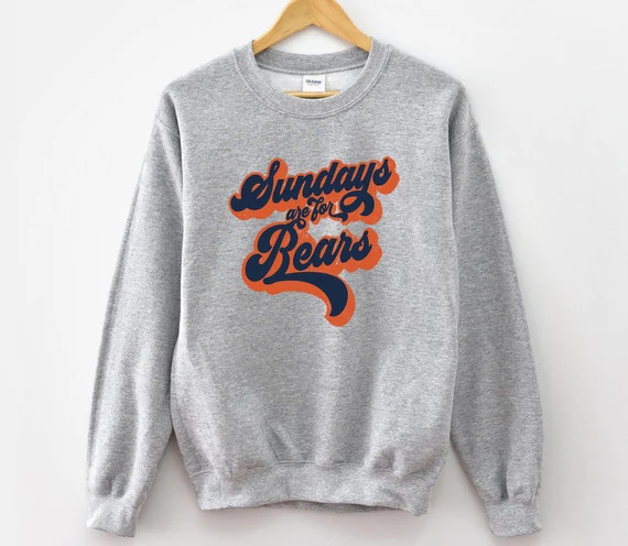 Sundays are for bears sweatshirt, Chicago football shirt, Vintage bear crewneck, Bears gear for w... | Etsy (US)