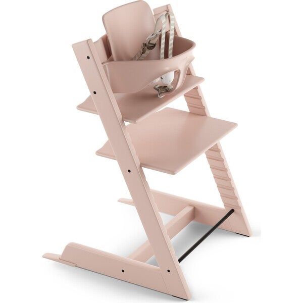 Tripp Trapp® High Chair (includes Tripp Trapp® + Baby set), Serene Pink | Maisonette