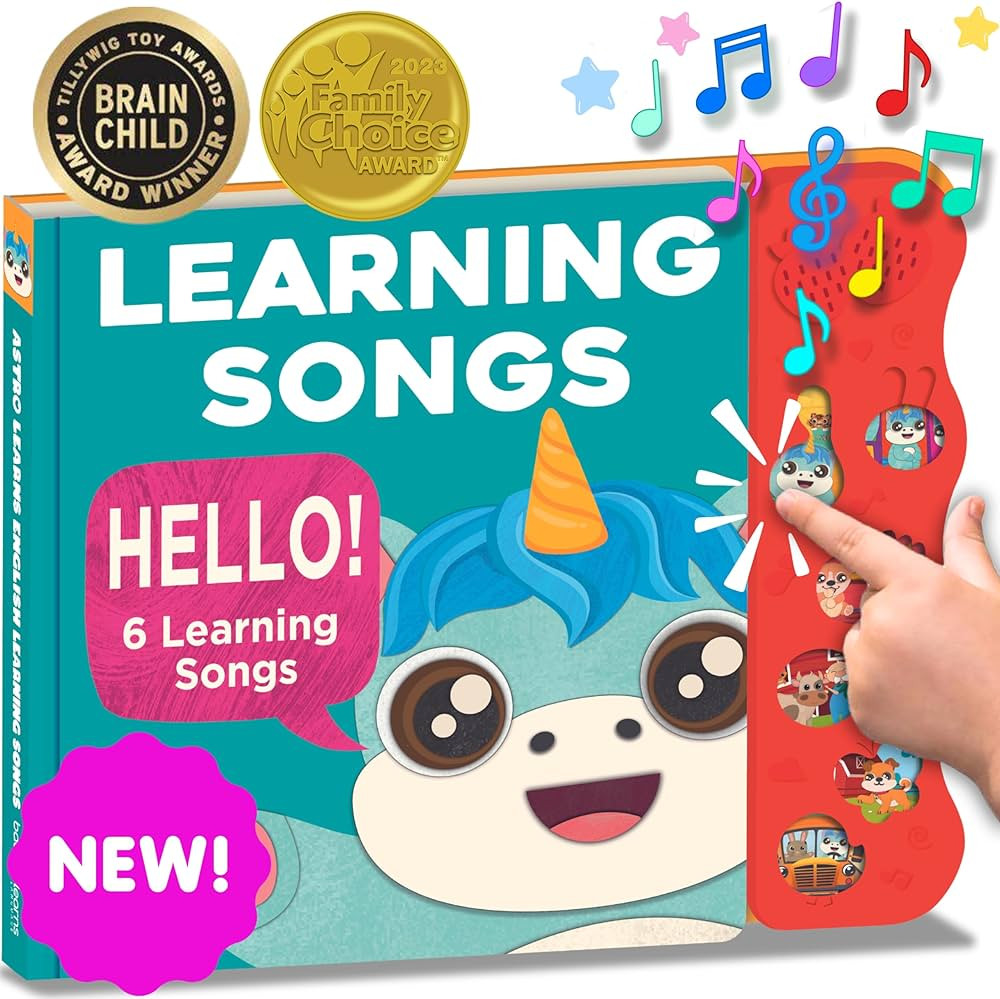 Learning Songs Musical Books For Toddlers 1-3, Astro Learns English Singing Books, Talking Books ... | Amazon (US)