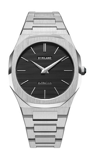 D1 Milano Silver Ultra Thin Bracelet 40mm Watch in Metallic Silver. | Revolve Clothing (Global)