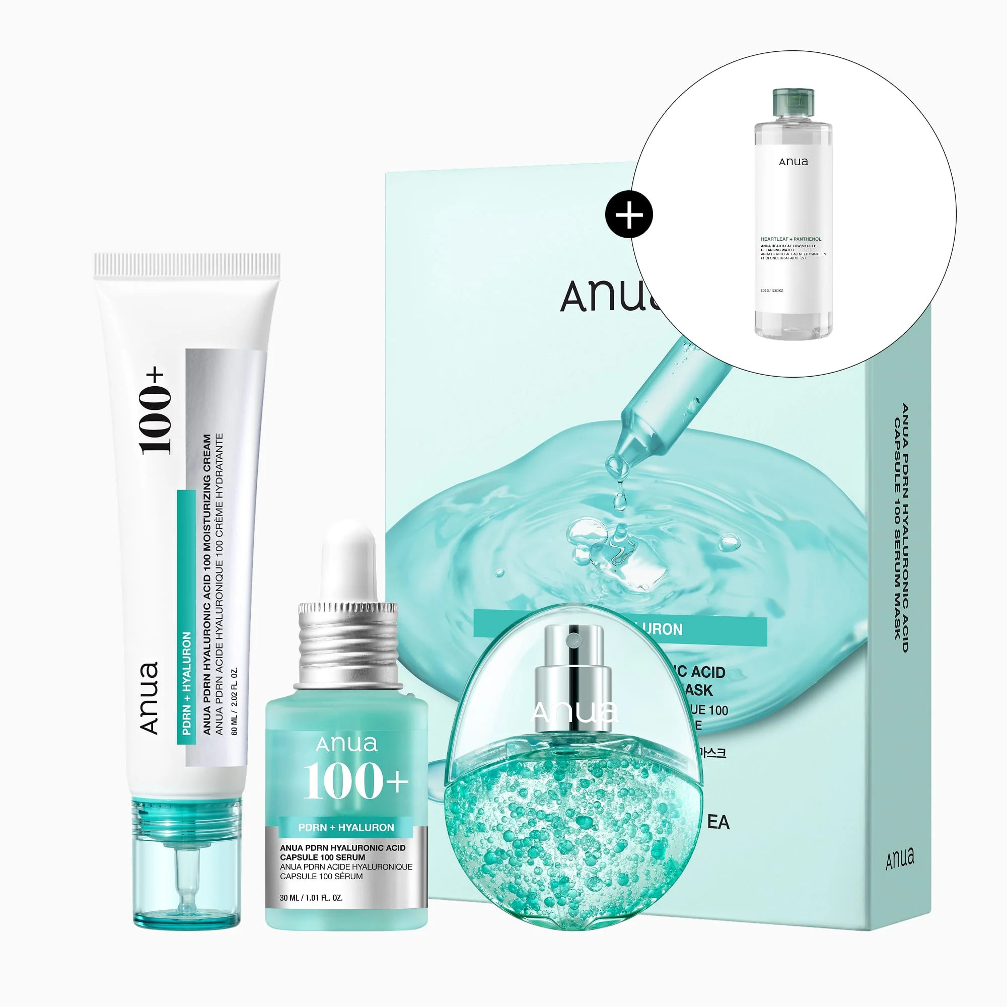 PDRN 4-Step Glowy Skin Set | Anua