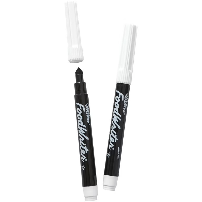 Wilton FoodWriter Edible Color Marker Set, 2-Piece, Black Food Writer for Desserts | Walmart (US)