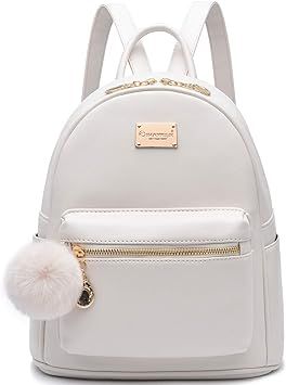 Girls Fashion Backpack Cute Leather Backpack Mini Backpack Purse for Women Satchel School Bags wi... | Amazon (US)