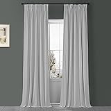 HPD Half Price Drapes Velvet Blackout Curtains For Living Room 25 X 120 Signature Pleated, VPCH-1... | Amazon (US)