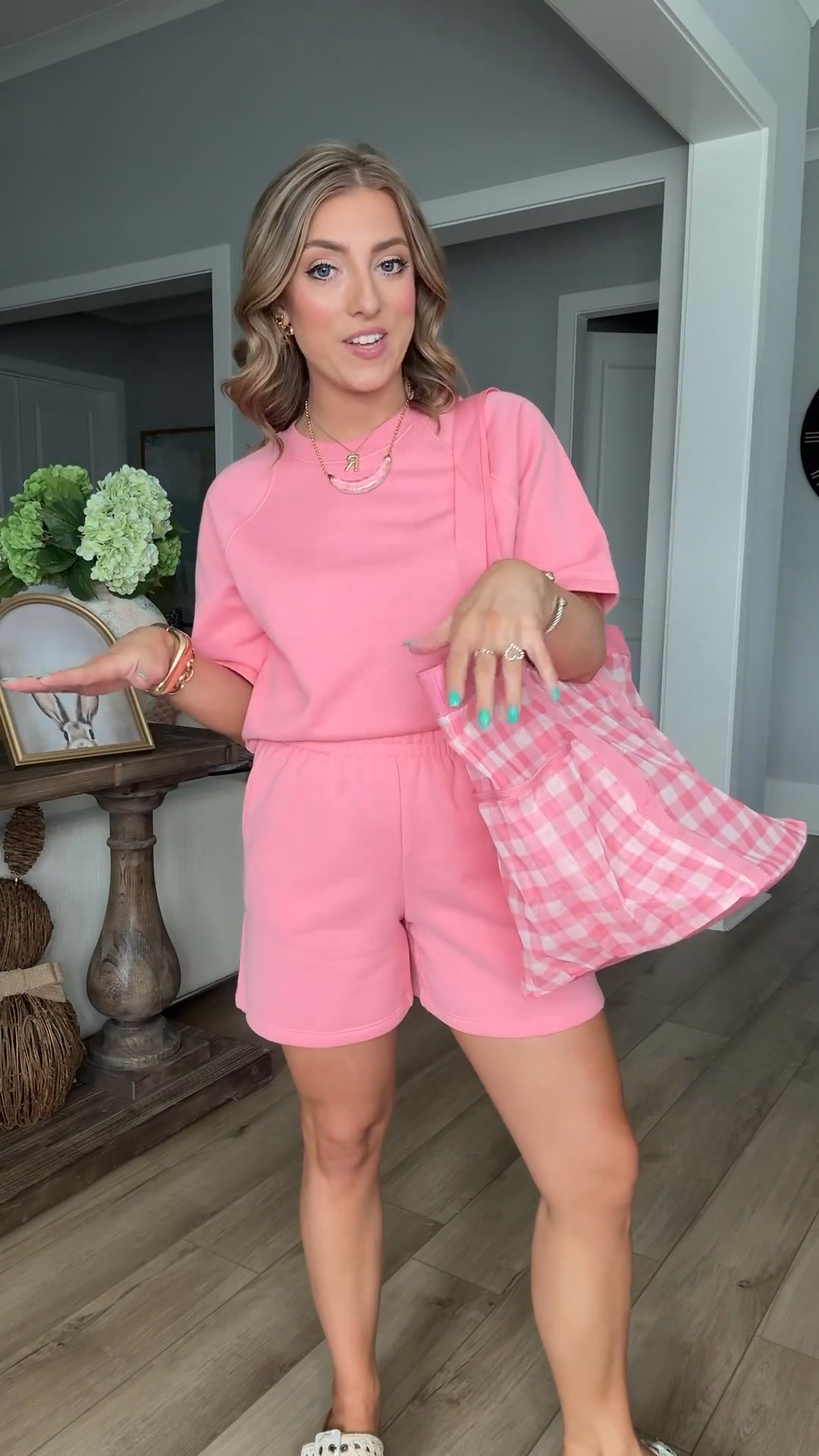 Comfy but make it cute 💗
This pink set on Walmart is the definition of an easy throw-on outfit that still looks styled. Soft, relaxed fit and perfect for school drop off, errands, or travel days. Paired it with this adorable gingham tote for the cutest pop.

#loungewearset #walmartfind #casualoutfit #momstyle #pinkoutfit #everydaywear #affordablefashion #springlooks #ltkstyle #comfortablefashion


#LTKPetite #LTKootd