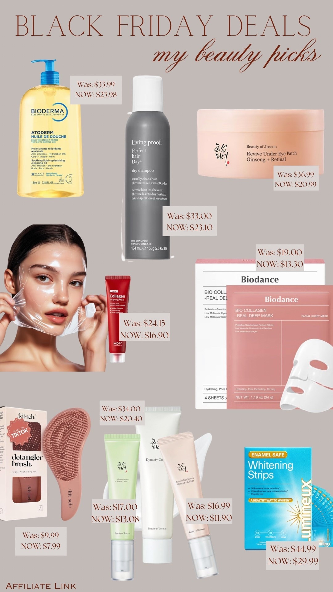 Amazon Black Friday Deals! My picks! 💗


Biodance Face masks, Living Proof dry shampoo, eye masks, collagen mask, lumineux teeth whitening strips, kitsch detangler brush, eye serum, shower oil, skin care, self care, daily routine 



#amazon #blackfridaydeals #beauty #giftsforher #selfcare #skincare 

#LTKGiftGuide #LTKBeauty #LTKCyberWeek