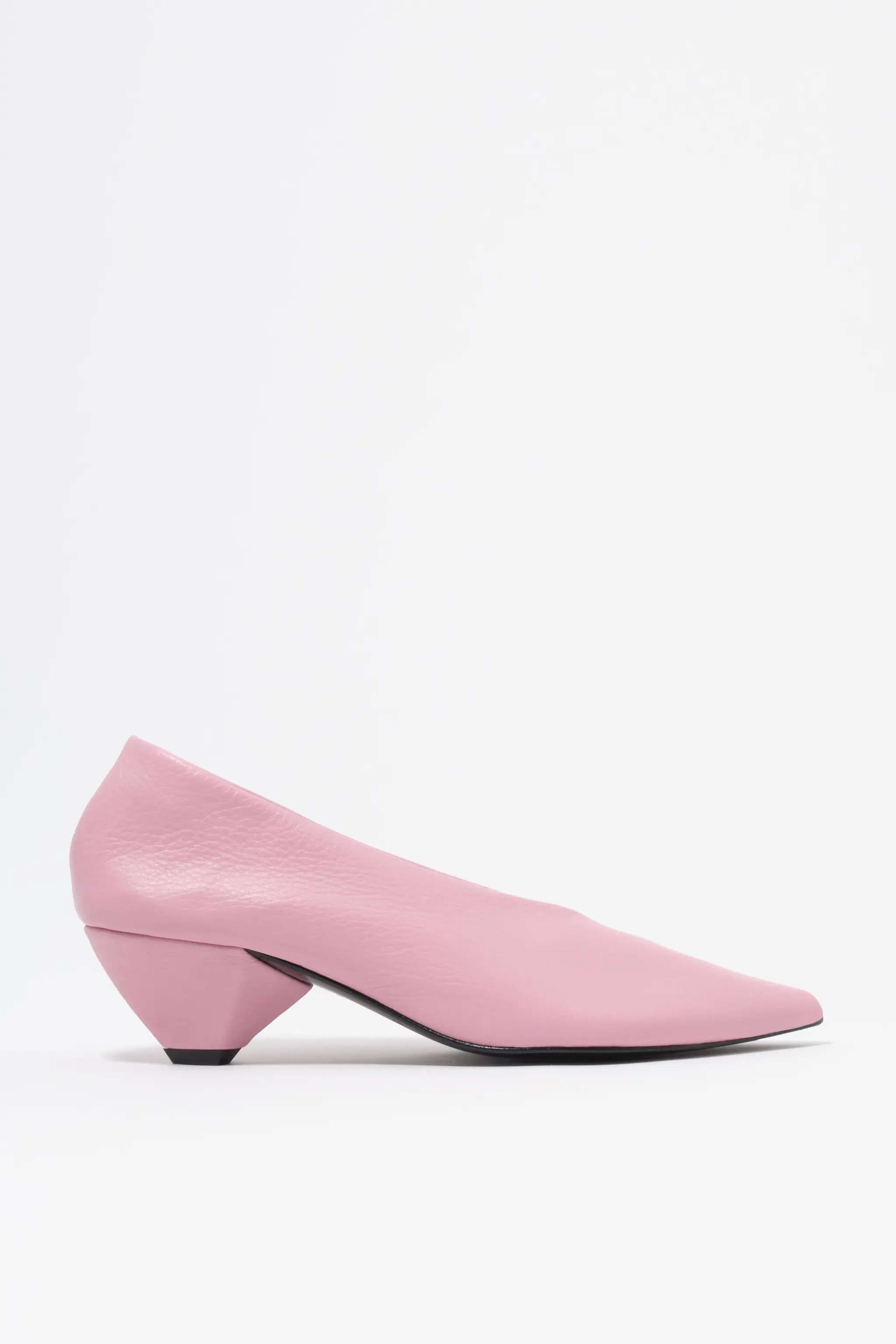 Bimba y Lola Leather Mid-Heel Shoe. in Light Pink at Nordstrom, Size 41 | Nordstrom