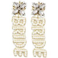 Beaded Bride Earrings, Wedding Bridal Shower Gift For Her | Etsy (US)
