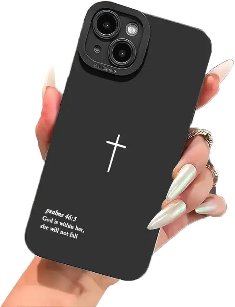 HYBIYING Christian Bible Verse Phone Case Jesus Cross Phone Case TPU Frame Full-Body Protective C... | Amazon (US)