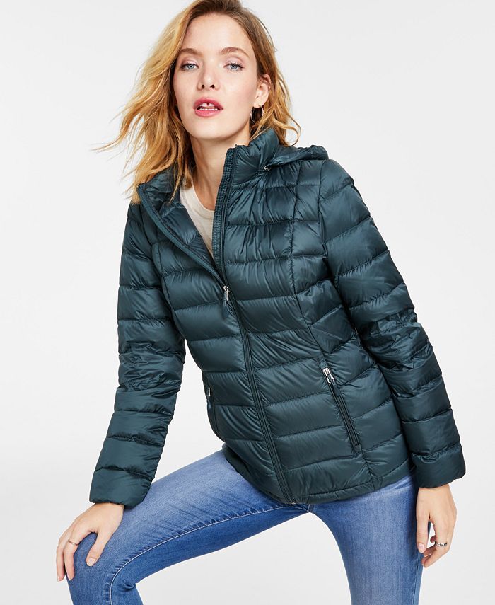 Charter Club Women's Packable Hooded Down Puffer Coat, Created for Macy's & Reviews - Coats & Jac... | Macys (US)