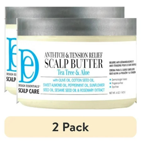 (2 pack) Design Essentials Scalp Butter 6 oz., Dry Hair Type, Moisturizing, Unisex | Walmart (US)