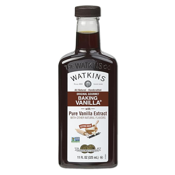 Watkins All Natural Original Gourmet Baking Vanilla, with Pure Vanilla Extract, 11 Fl Oz (Pack of... | Amazon (US)