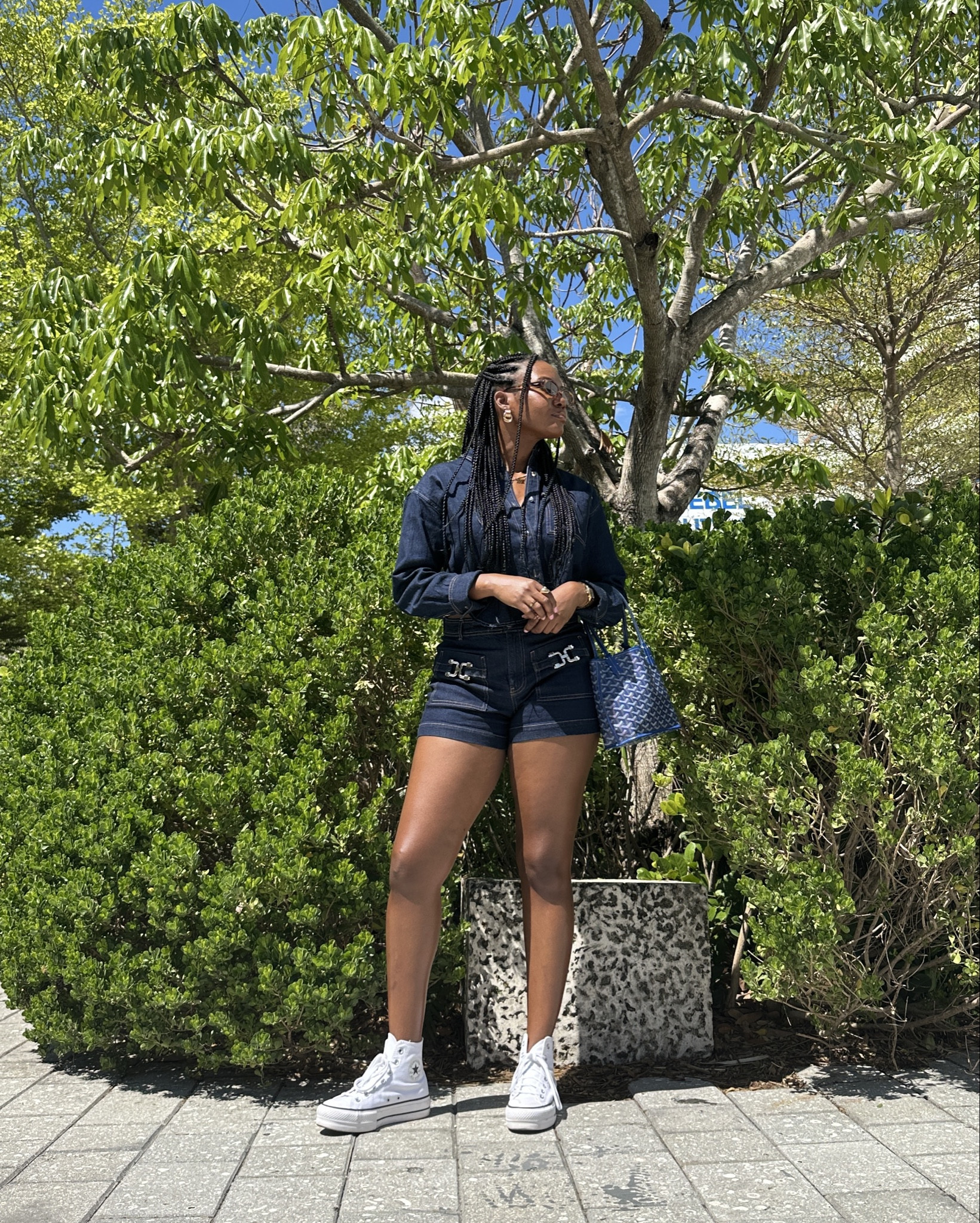 this denim set is my new personality 🤩 
size s top
size 6 shorts 

#LTKItBag #LTKStyleTip #LTKFindsUnder100