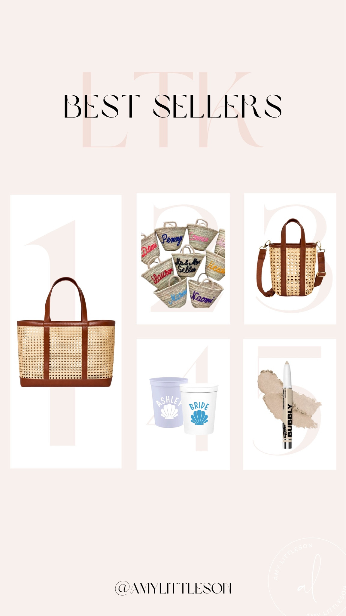 Last week’s top 5 LTK top sellers

#LTKfindsunder50 #LTKbeauty #LTKitbag