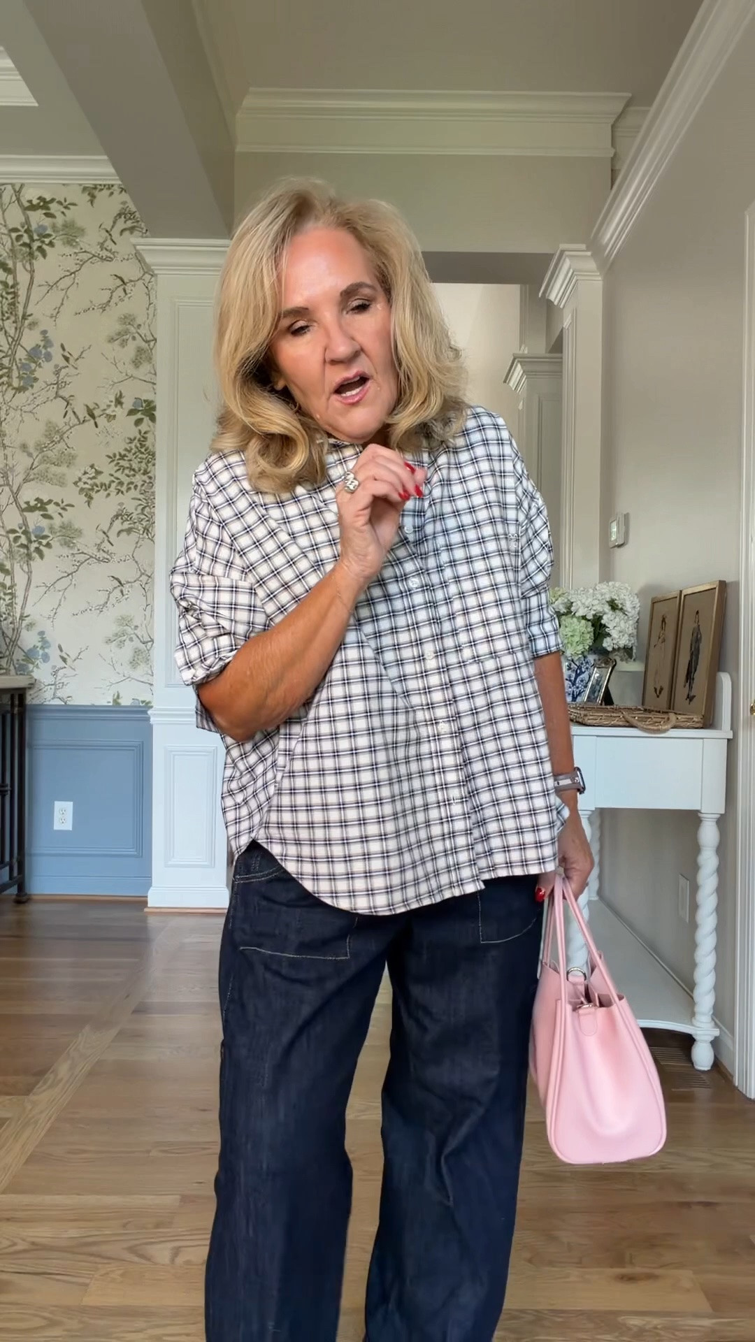 The Mabel blouse in plaid! I wear a small 
Jeans size medium petite and they’re pretty generous 

Anthropologie new arrivals fall outfits plaid blouse

#LTKOver40 #LTKPetite #LTKootd
