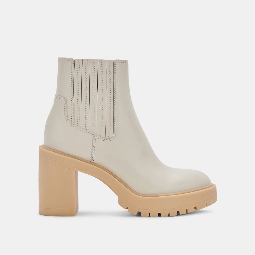 CASTER H2O BOOTIES IVORY LEATHER | DolceVita.com