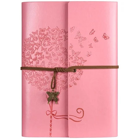 Leather Journal Notebook, Refillable Writing Journal Diary Planner for Women, A5 Size (6.3 x 9.3 Inches), Lined Journal for Writing, Travel Journal with 6-Ring Binder Pockets | Walmart (US)