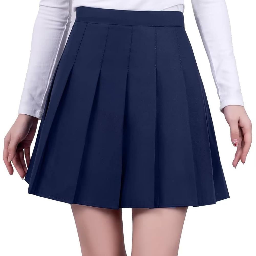 Pleated Mini Skirt High Waisted Tennis Skirts Skorts for Women Girls School Uniform Dress Cheer S... | Amazon (UK)