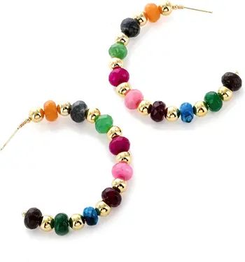 Multicolor Crystal Hoop Earrings | Nordstrom