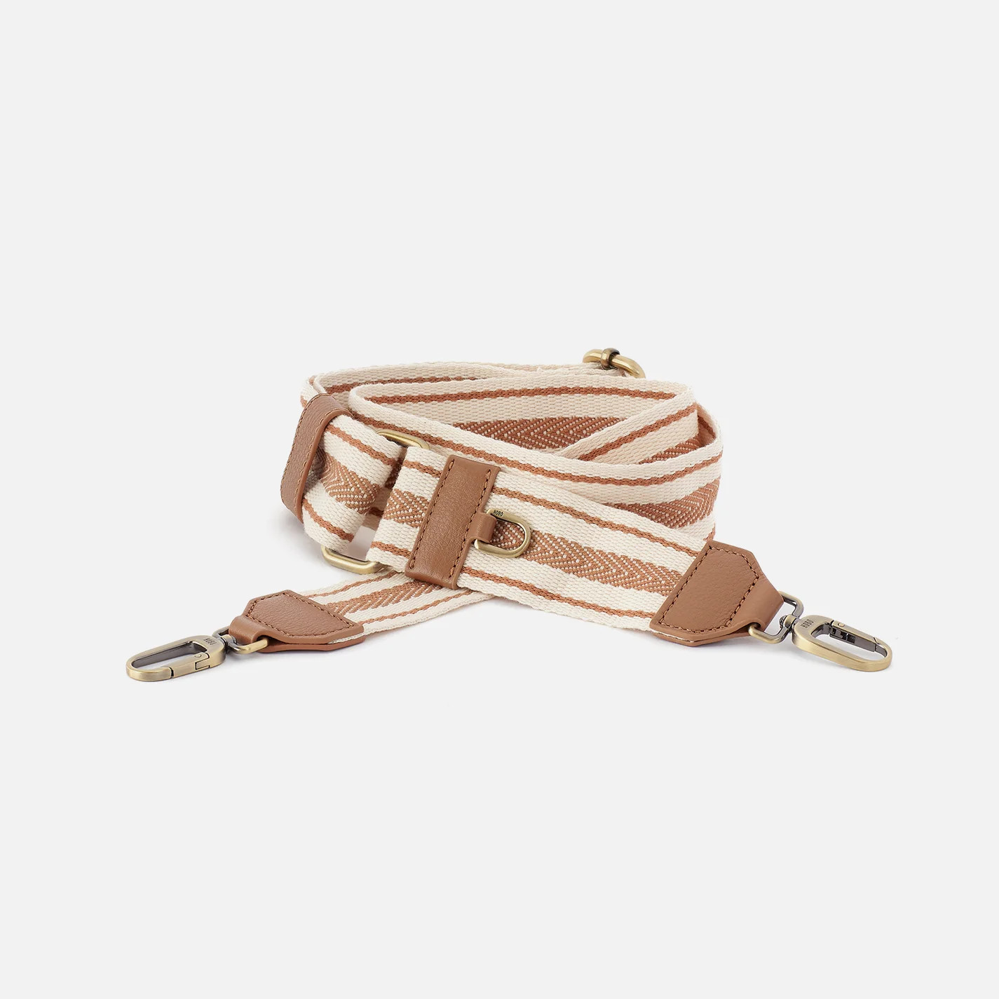 Webbing Guitar Strap In Pebbled Leather - Brown Sugar | HOBO Bags