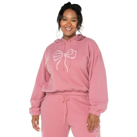 Celebrity Pink Women's and Women's Plus Fleece Pullover Sweatshirt, Sizes XS-4X | Walmart (US)