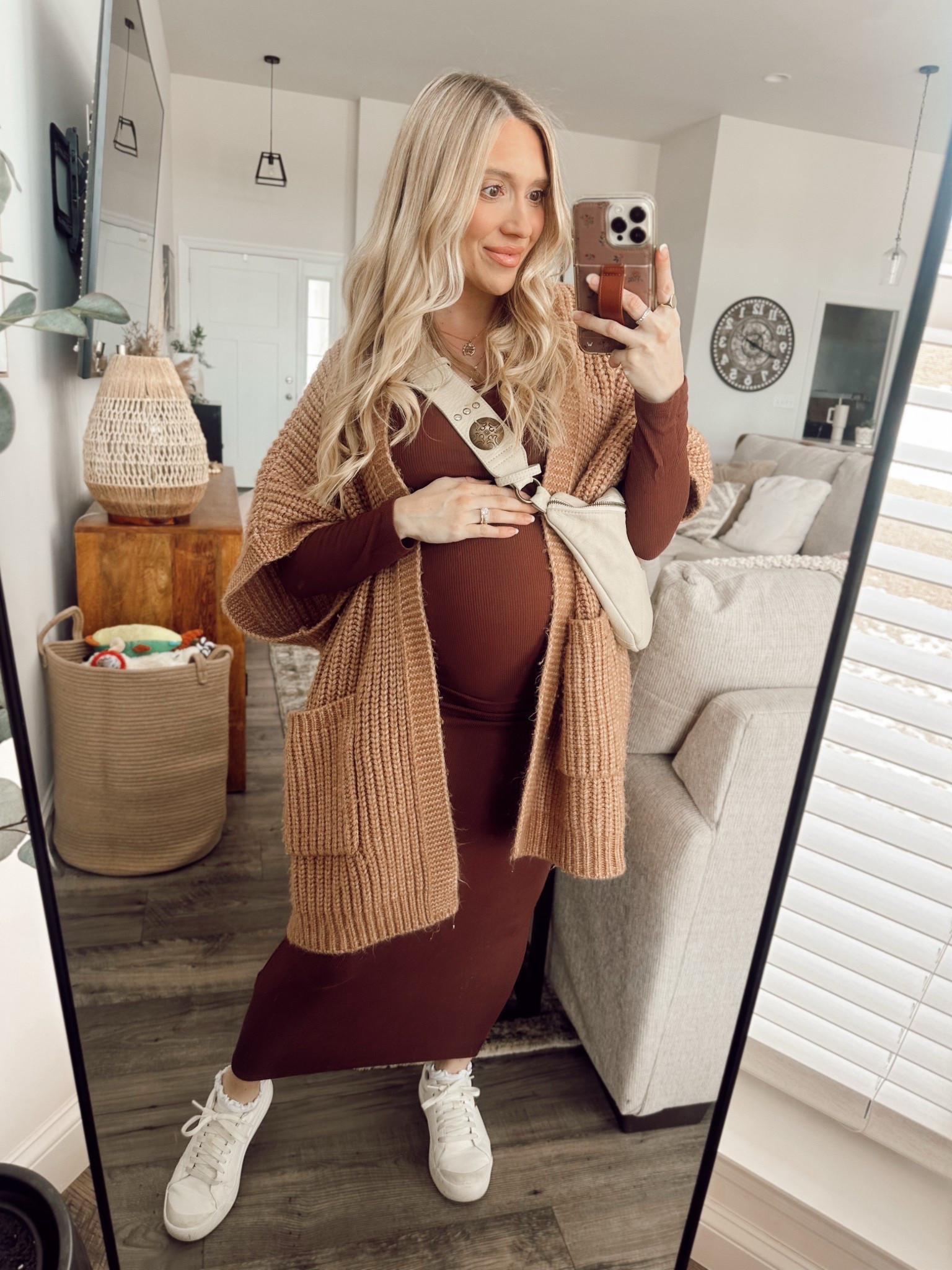 I’ve been wearing this body con dress on repeat it’s so comfortable. I’m wearing it today to a friend’s baby shower. I’m in the size small. I do have a discount code with pink blush - KERSTYN15 ✨🧸🤭🦢🫧

#LTKootd #LTKgrwm #LTKBaby