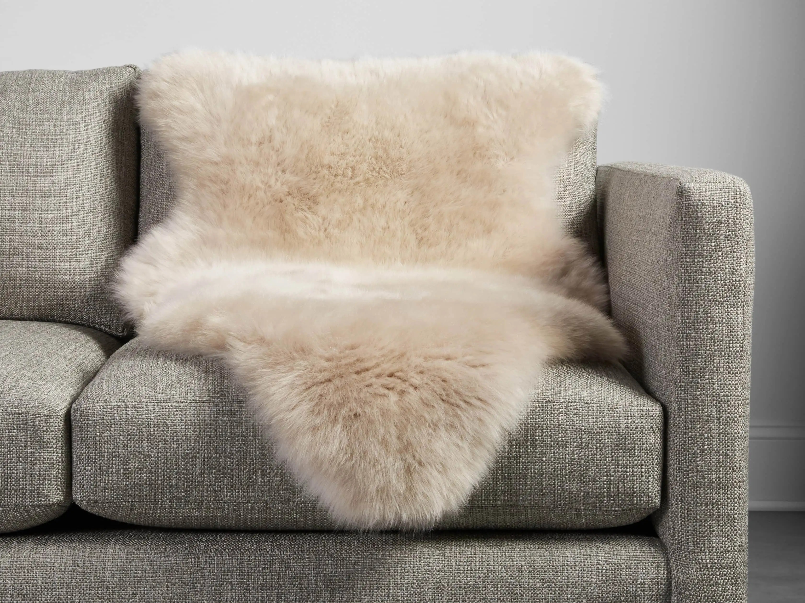 Sheepskin Wool Throw | Arhaus