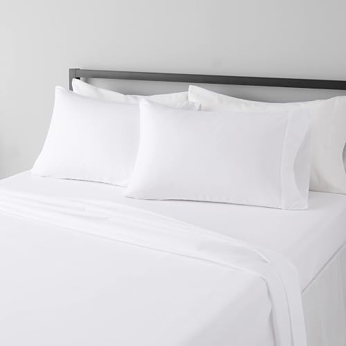 Amazon Basics Lightweight Super Soft Easy Care Microfiber 4-Piece Bed Sheet Set with 14-Inch Deep... | Amazon (US)