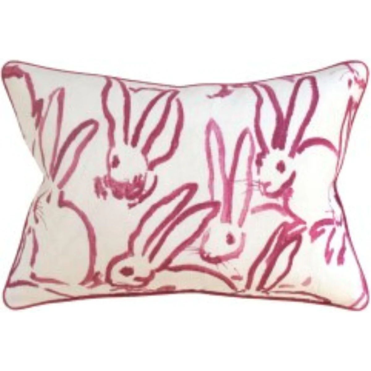 Pink Bunny Design Decorative Rectangular Throw Pillow | The Well Appointed House, LLC
