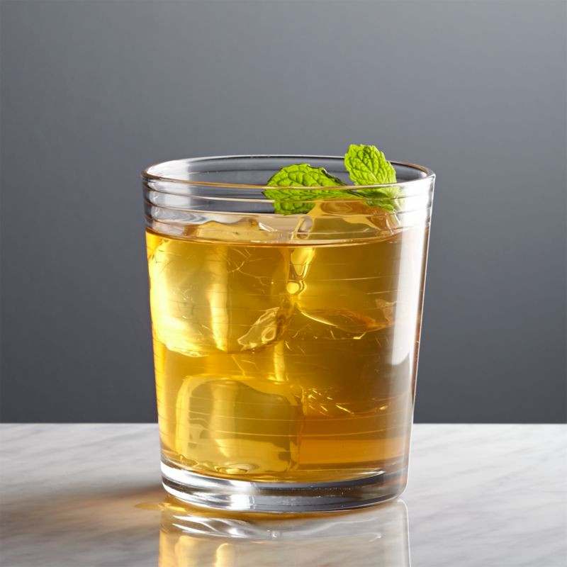 Rings Double Old-Fashioned Glass + Reviews | Crate and Barrel | Crate & Barrel