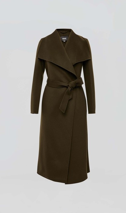 MAI double-face wool coat with waterfall collar | MACKAGE | Mackage