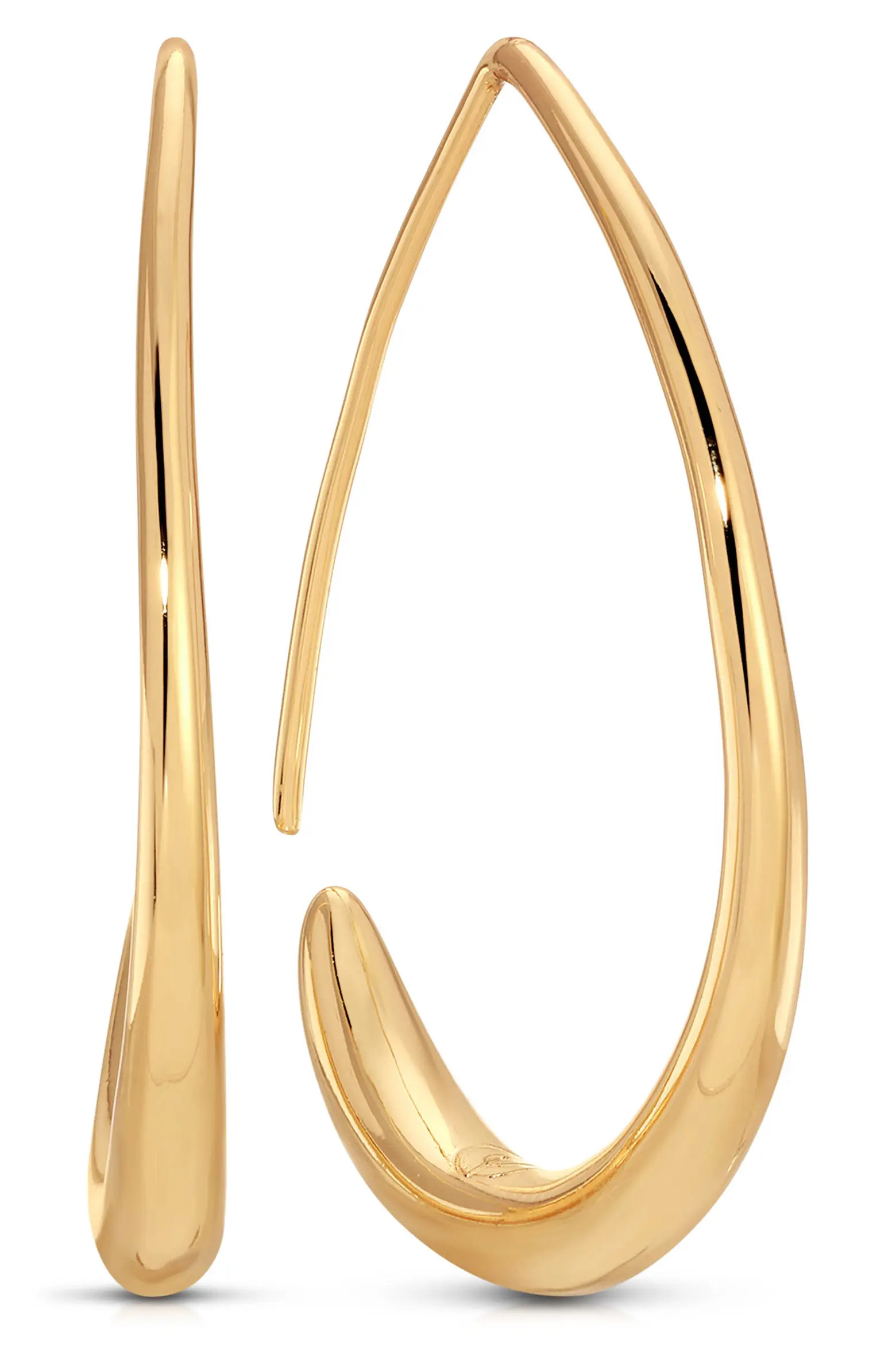 Ettika Simple Threader Hoop Earrings (Women) | Nordstrom | Nordstrom