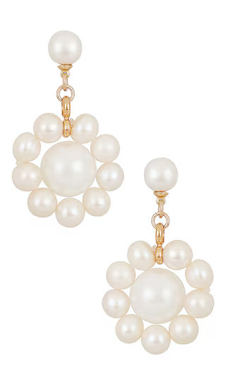 Pearl May Earrings in White | Revolve Clothing (Global)
