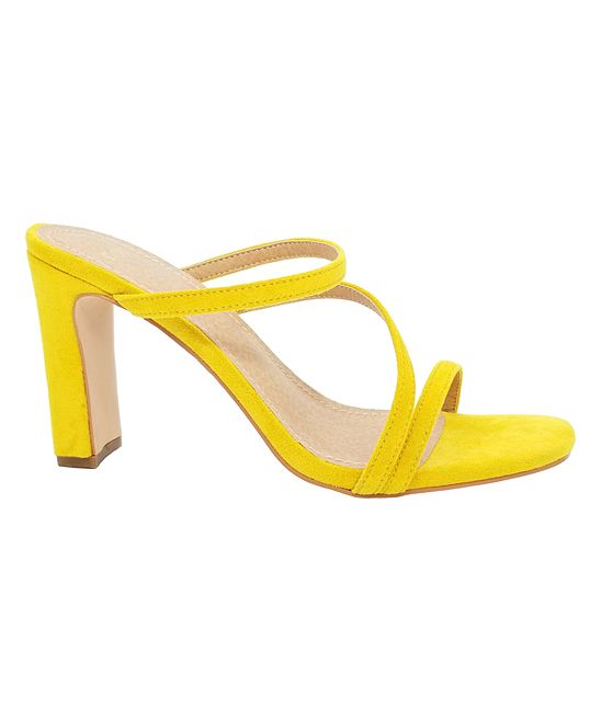 Mixx Shuz Women's Sandals YELLOW - Yellow Strappy Zaklina Sandal - Women | Zulily