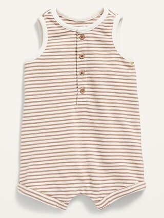 Unisex Sleeveless Henley Short One-Piece for Baby | Old Navy (US)